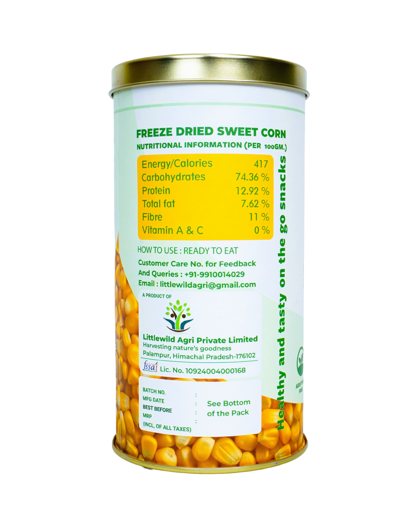 Freeze Dried Sweet Corn